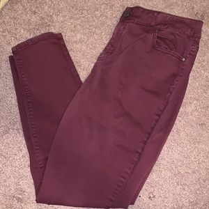 Falls Creek Maroon Jeans